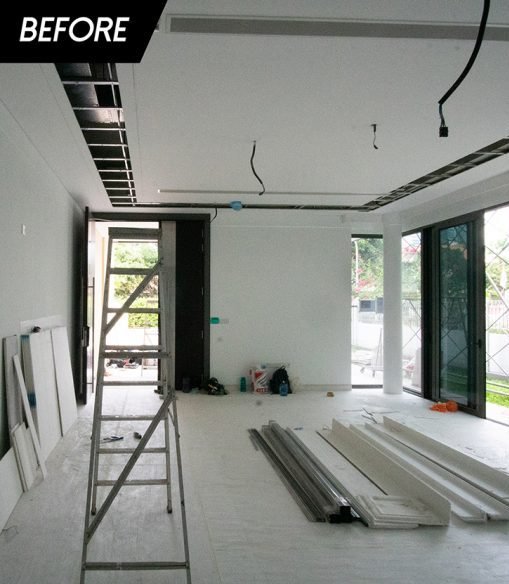 Modular Kitchen Construction Before